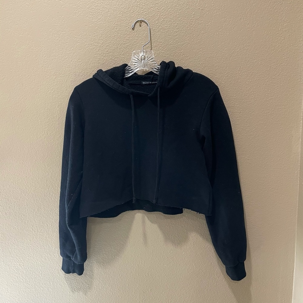 Black Brandy Melville Crop Top Sweater